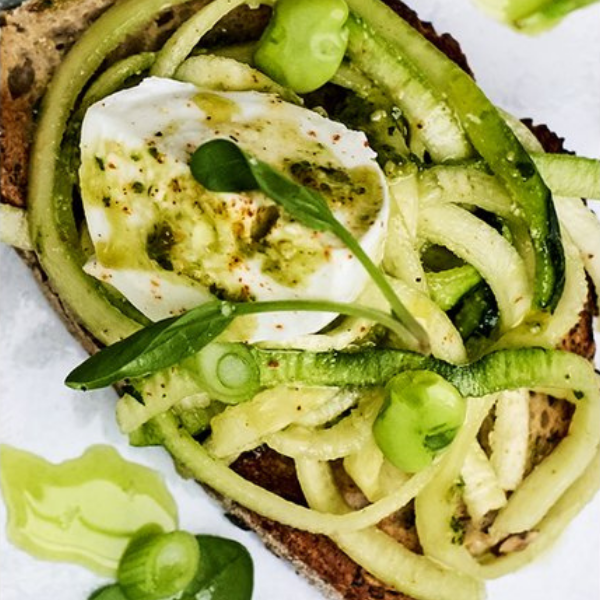 Crostini aux légumes frais