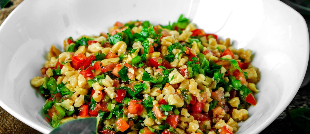 Salade de farro & légumes grillés au balsamique