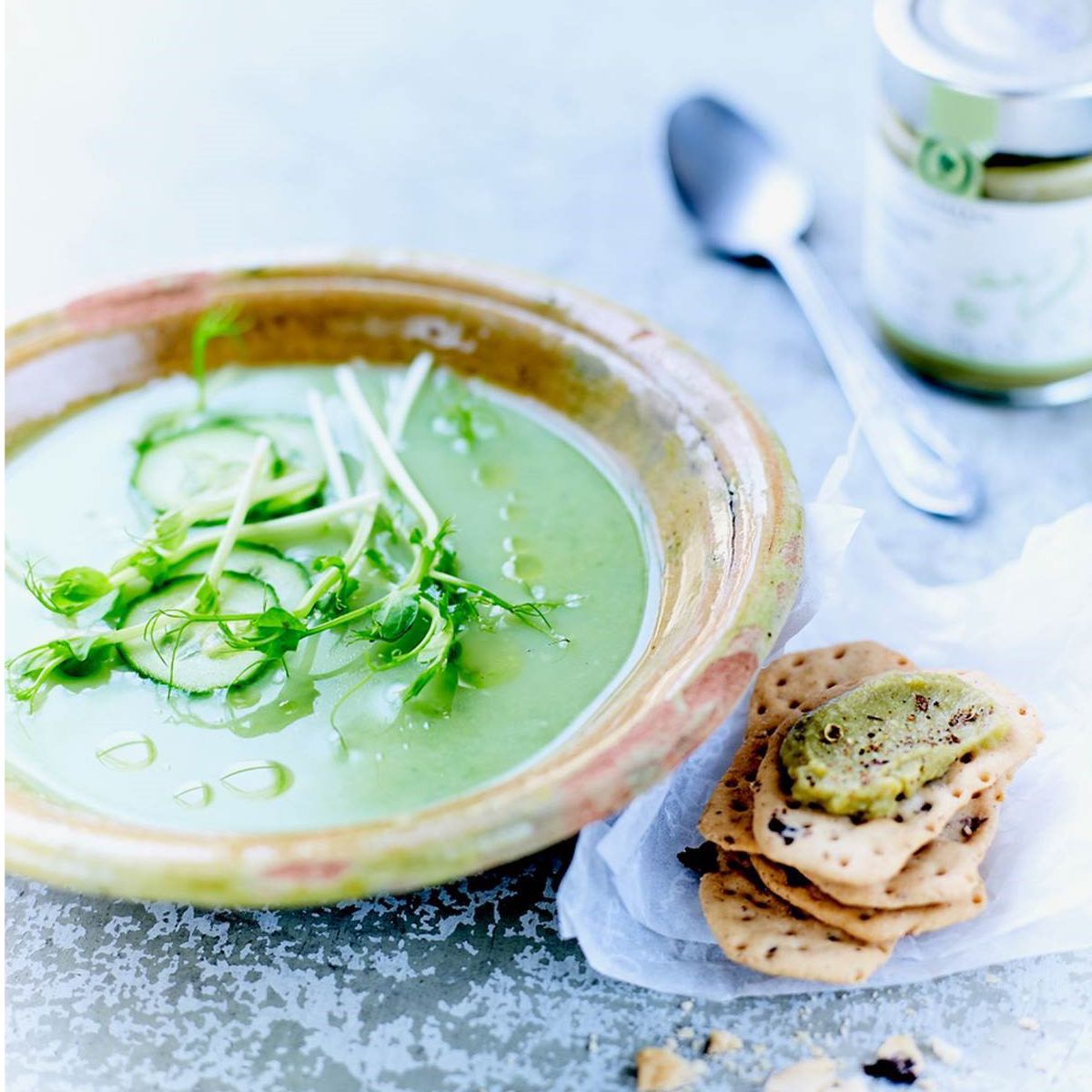 Gazpacho de petits pois