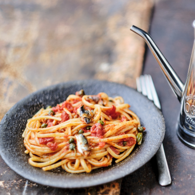 Linguine All'Arrabbiata & sardines au citron