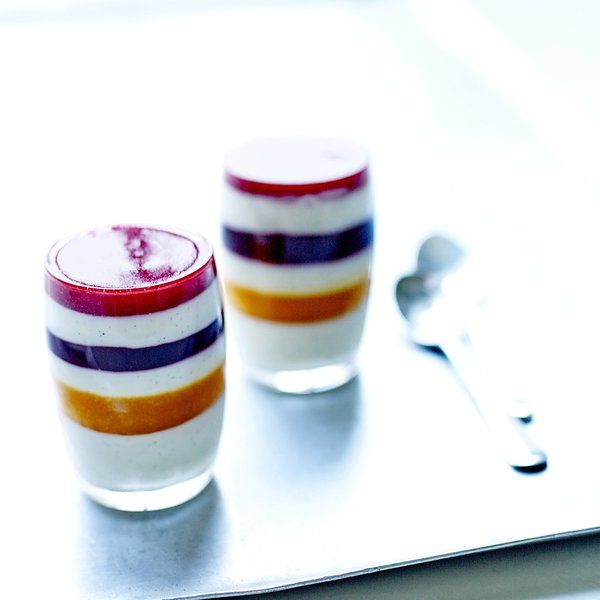 Panna cotta arlequin & crème de citron