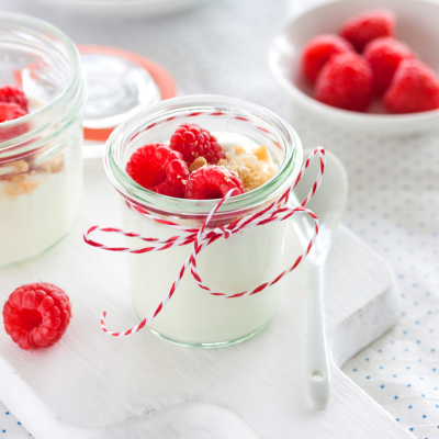 Panna cotta à la framboise