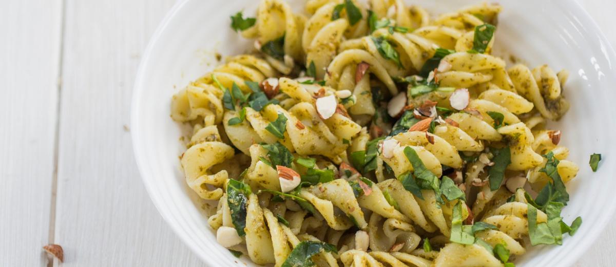 Pâtes petits pois & Gremolata d'amandes