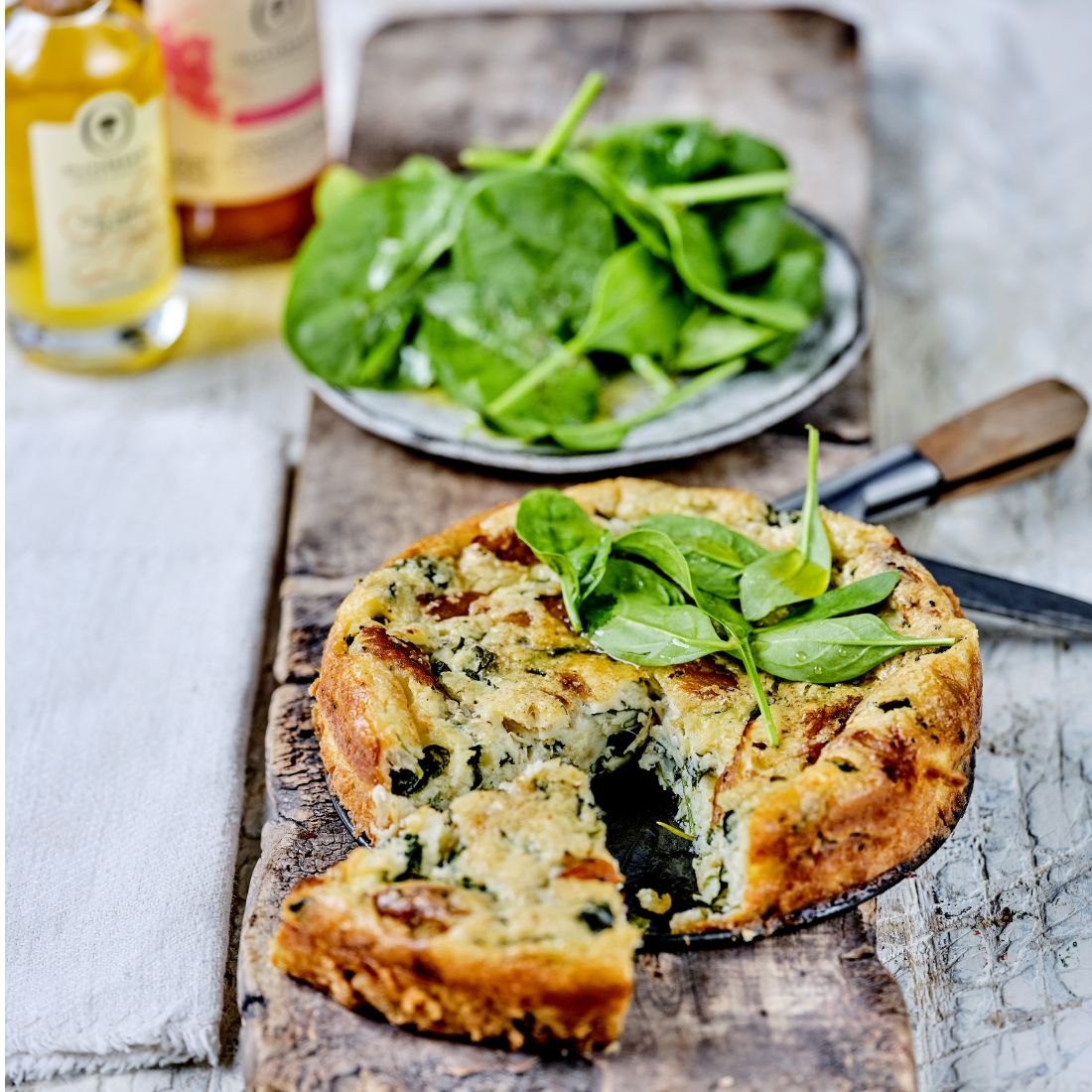 Quiche sans pâte au vert  