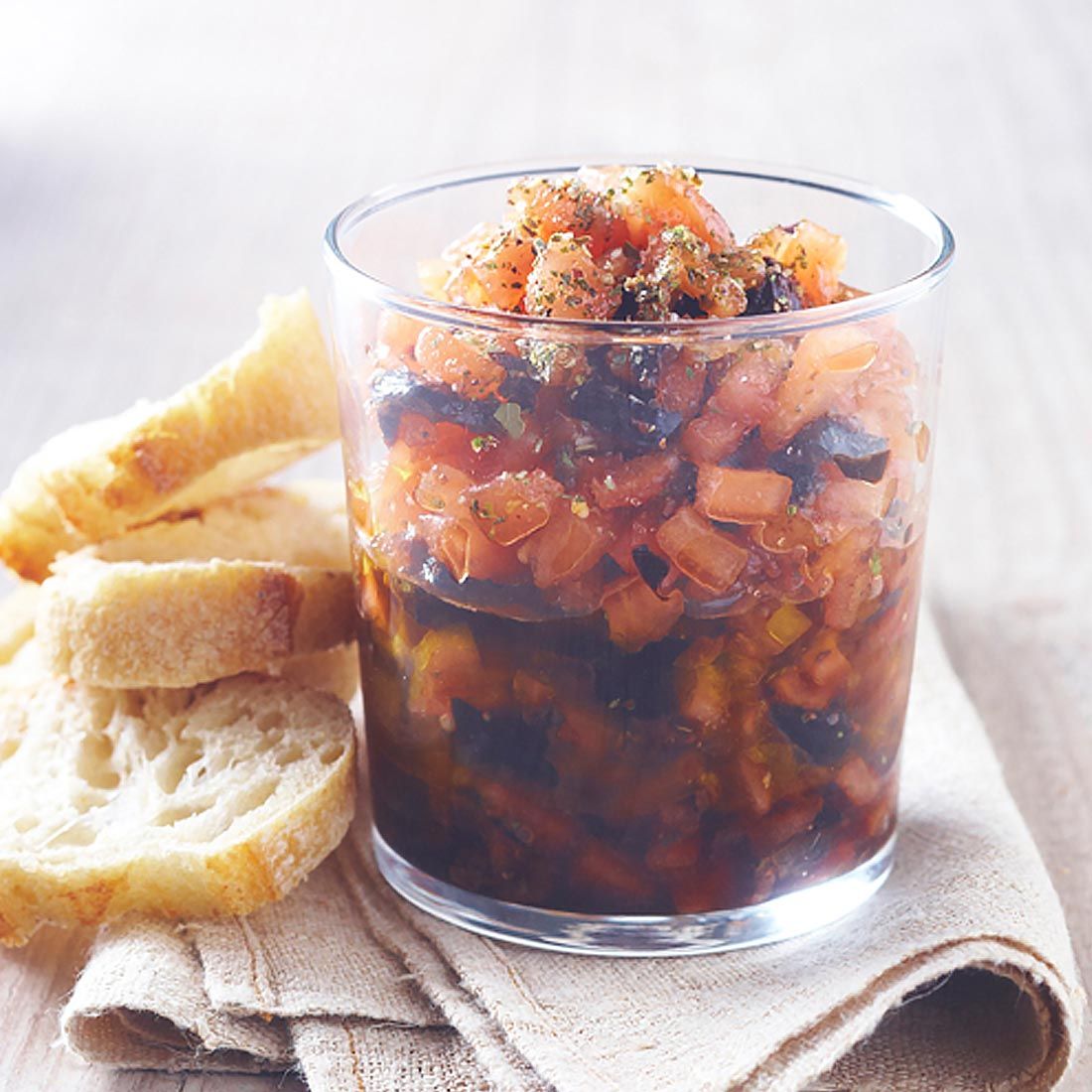 Tartare tomates & olives