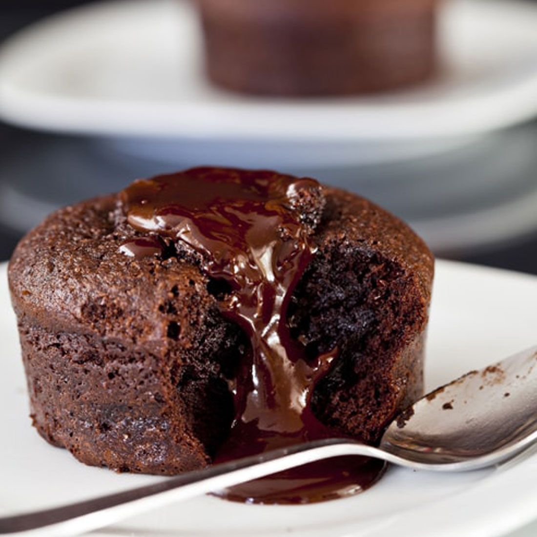 Soufflé au chocolat & huile d'olive