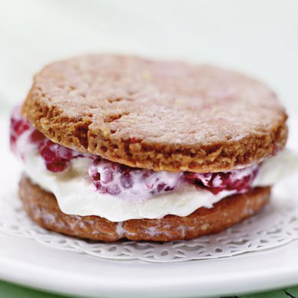 Sandwichs glacés à la framboise