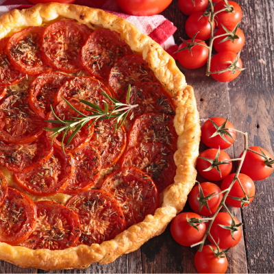 Quiche d'été à la tomate