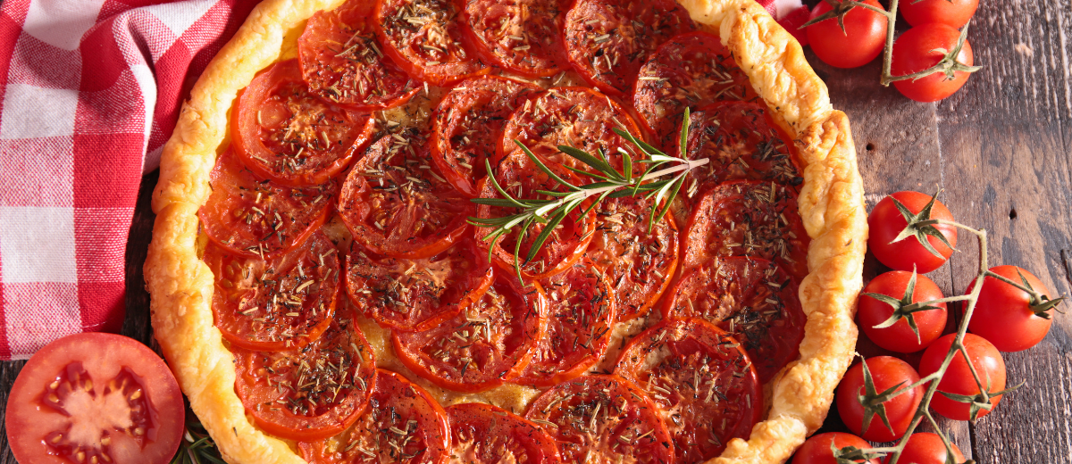 Quiche d'été à la tomate