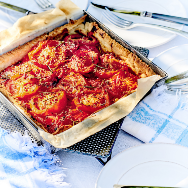 Tarte tomates & poivrons