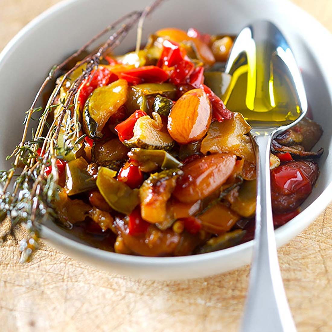 Mijoté de légumes aux amandes