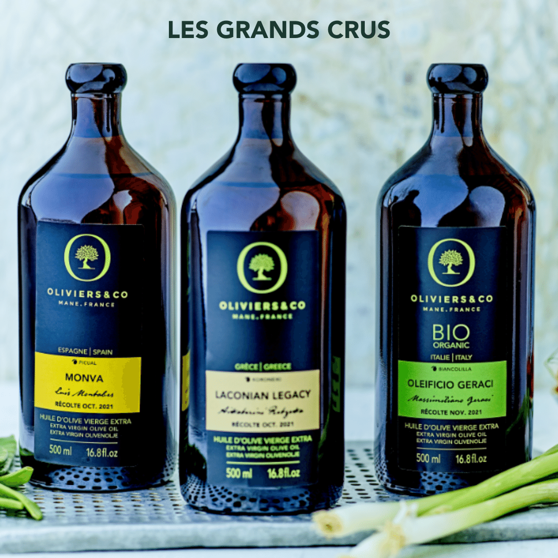 Les huiles d'olive grands crus 